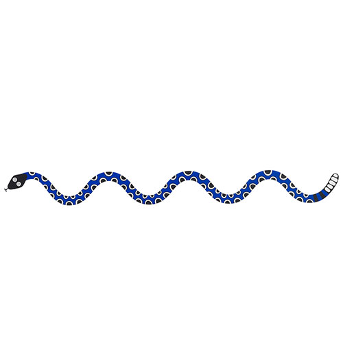 alexander girard metal wall relief magic snake