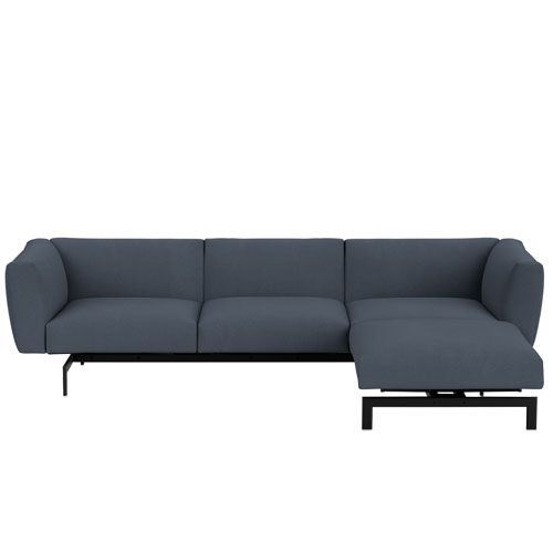 avio three seat sofa with ottoman