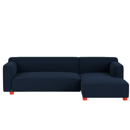 barber & osgerby asymmetric sofa with chaise