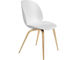 beetle dining chair with wood base - 1