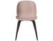 beetle dining chair with wood base - 3