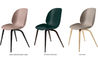 beetle dining chair with wood base - 4