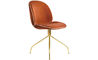 beetle upholstered meeting chair with swivel base - 1