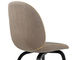 beetle upholstered dining chair with wood base - 4