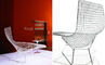 bertoia asymmetric chaise lounge - 3