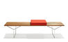 bertoia bench with 3 seat cushions - 1