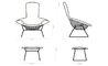 bertoia bird chair & ottoman - 18