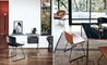 bertoia leather covered side chair - 5