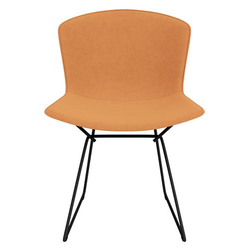 bertoia leather covered side chair