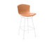 bertoia leather covered stool - 2