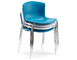 bertoia molded shell side chair with stacking base - 5