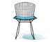 bertoia side chair with seat cushion - 1