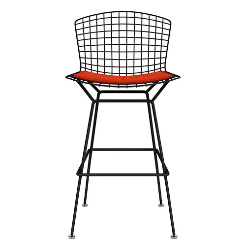 bertoia stool with seat cushion