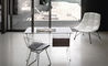 bertoia two tone side chair with seat cushion - 4