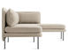 bloke armless sofa with chaise - 10
