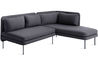 bloke armless sofa with chaise - 2