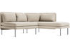 bloke armless sofa with chaise - 5