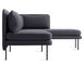 bloke armless sofa with chaise - 9