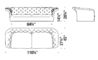 bohemian 3 seater sofa - 9