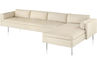 bolster 3 seat sofa with chaise - 1