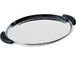 bombé oval tray with handles - 1