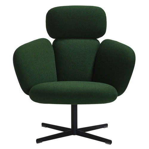 bras highback swivel base lounge chair