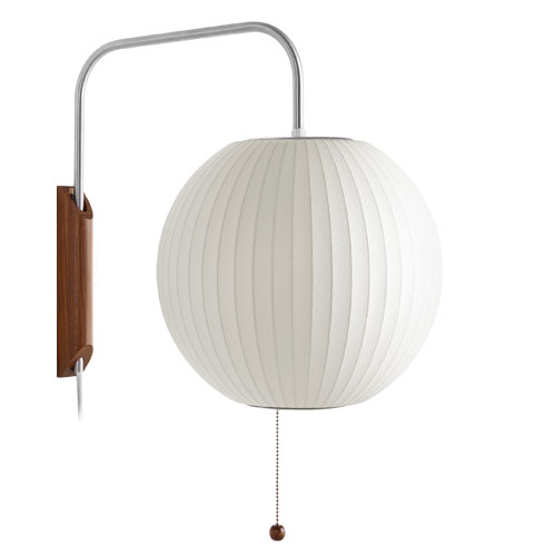 nelson bubble lamp wall sconce ball