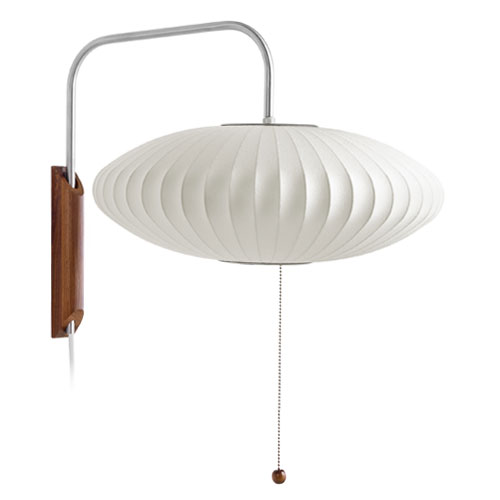 nelson bubble lamp wall sconce saucer