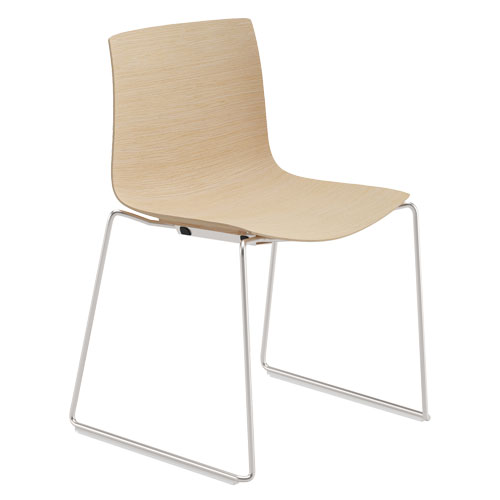 catifa 46 wood side chair with sled base