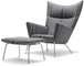 ch445 lounge chair & ch446 footrest - 2