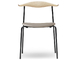 hans wegner ch88p stacking chair with upholstered seat - 1