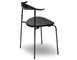 hans wegner ch88p stacking chair with upholstered seat - 4