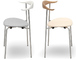 hans wegner ch88p stacking chair with upholstered seat - 3