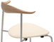 hans wegner ch88p stacking chair with upholstered seat - 4