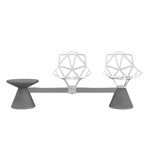 Chair_One Seating System 3-seat