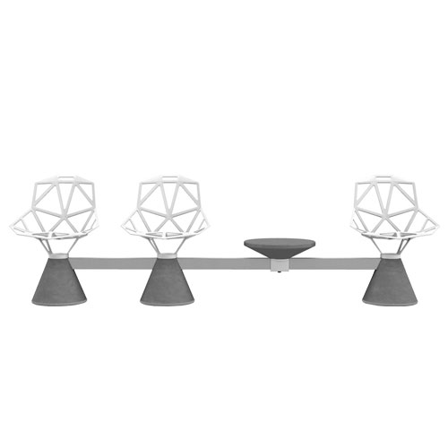 Chair_One Seating System 4-seat