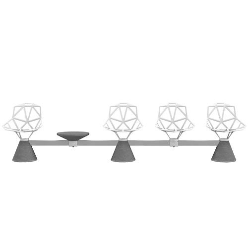 Chair_One Seating System 5-seat