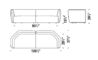 chamfer 3 seater sofa - 15