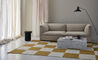 checkerboard icon woven rug - 5