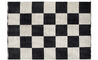 checkerboard icon woven rug - 1