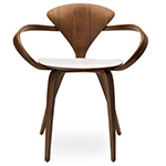 cherner arm chair with upholstered seat