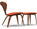 cherner lounge side chair & ottoman - 2