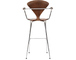 cherner metal leg stool with arms - 2