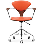 cherner task arm chair with upholstered seat & back