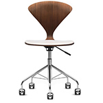 cherner task chair with upholstered seat