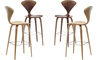 cherner wood leg stool - 7