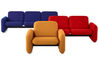 ray wilkes three seat chiclet sofa - 14