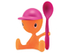 cico egg cup w/ salt shaker + spoon - 3