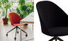 cila fully upholtered chair with trestle base - 4