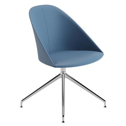 cila fully upholstered chair with trestle base